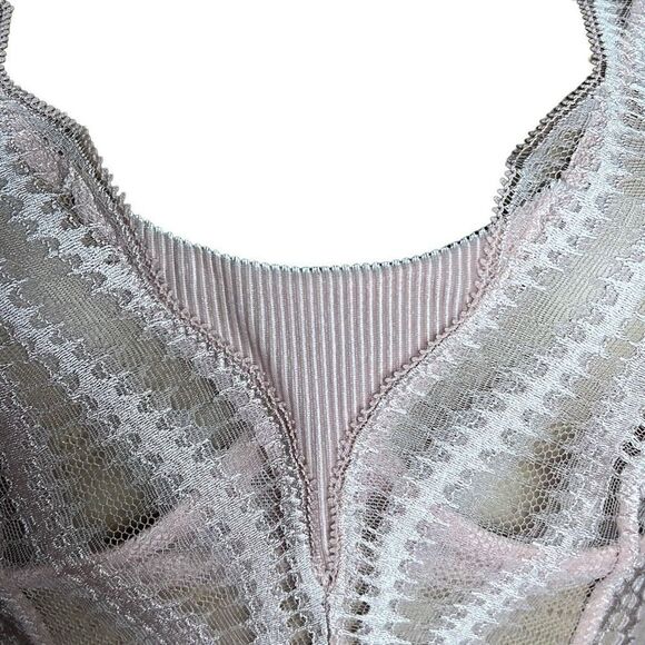 NWT Wolford Esmeralda String Body Rose Powder Pink 10 C-cup M - Picture 5 of 15